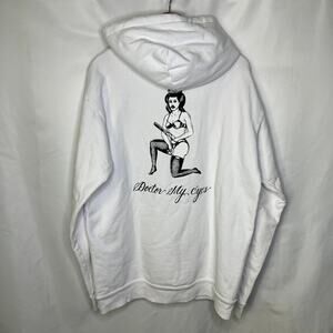 Born x Raised x Wacko Maria Guilty Parties Doctor my Eyes Hoodie in White M